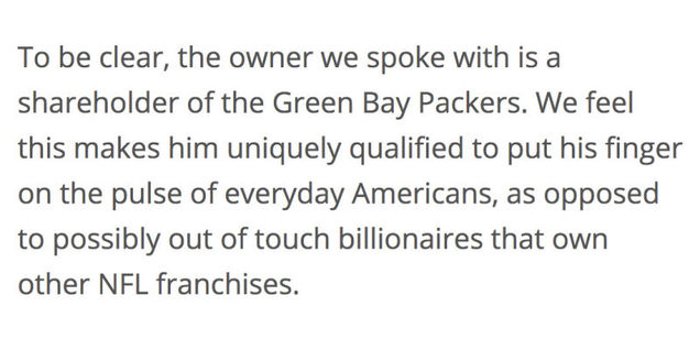 Illustration for article titled Why Your Team Sucks 2018:
Green Bay Packers